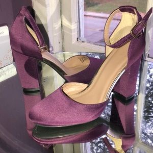 Low purple heels